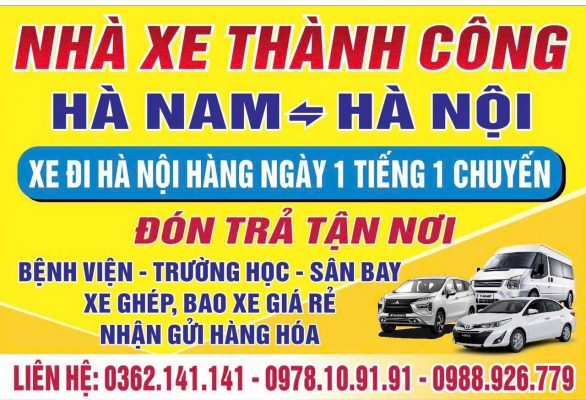 Xe Tiện Chuyến Hà Nam - Hà Nội | Nhà Xe Thành Công – Taxi Ghép, Tiện Chuyến Giá Rẻ, Uy Tín